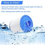 PAS50SV-F2M Hot Tub Spa Filter Cartridge, Compatible with Unicel 6CH-502, Filbur FC-0311, Master Deluxe M60506, Magnum AR50, Baleen AK-90161, Excel Filters XLS-604 Artesian Spas Filter, 2 Pack