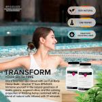 Spazazz Full Body Hemp Soak - 1000mg Hemp - Spa Hot Tub & Bath Aromatherapy Bath Salt Crystals - 538g/19oz (Unwind 17)