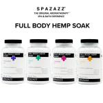 Spazazz Full Body Hemp Soak - 1000mg Hemp - Spa Hot Tub & Bath Aromatherapy Bath Salt Crystals - 538g/19oz (Unwind 17)