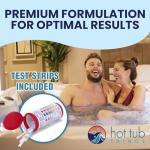 Chlorine Starter Kit - Hot Tub Chemicals Starter Kit, Spa Maintenance, Eliminate Cloudy Water, Hot Tub, Jacuzzis, Chlorine Granules, Test Strips, Alkalinity Up & Down, Clarifier, Metal Out, & Oxidizer