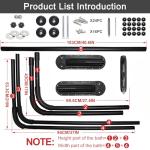 REGMICS Spa Cover Lifts - Pivot Top Mount Spa & Hot Tub Cover Lift Removal System Reinforced Brackets with 3 Hook Towel Rack Fits Most Spas & Hot Tubs