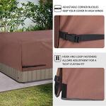 ULTCOVER Smart Selection Outdoor Hot Tub Hard Cover Protector Waterproof Square SPA Cover Cap 76 inch