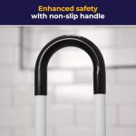 Drive Medical Adjustable Bathtub Grab Bar & Bathtub Safety Rail, White