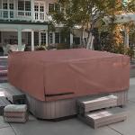 ULTCOVER Smart Selection Outdoor Hot Tub Hard Cover Protector Waterproof Square SPA Cover Cap 76 inch