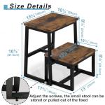 iTsst Step Stool for Adults & Kids,Holds up to 500Lb,3 in1 Heavy Duty Sturdy Wooden 2 Stepstool for Kichen/Bathroom/High beds, Metal Frame, Non-Slip Pads