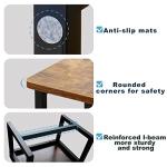 iTsst Step Stool for Adults & Kids,Holds up to 500Lb,3 in1 Heavy Duty Sturdy Wooden 2 Stepstool for Kichen/Bathroom/High beds, Metal Frame, Non-Slip Pads