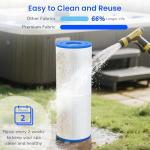 Future Way PRB25-IN Hot Tub Filter Replacement for Pleatco PRB25, Unicel C-4326, Guardian 413-106, Filbur FC-2375/FC-2370, 5X13 Drop in Spa Filter, 25 sq.ft, 2 Pack