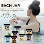 Hot Tub Aromatherapy Bath Salt 8-Pack Botanicals Bundle (4oz) - Apple Sandalwood, French Vanilla, Flora Wood, Ocean Breeze Pina Colada, Honey Mango,Tropical Rain, Eucalyptus, with Hot Cold Towel