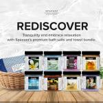 Hot Tub Aromatherapy Bath Salt 8-Pack Botanicals Bundle (4oz) - Apple Sandalwood, French Vanilla, Flora Wood, Ocean Breeze Pina Colada, Honey Mango,Tropical Rain, Eucalyptus, with Hot Cold Towel