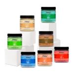Hot Tub & Spa Bath Salt Aromatherapy Crystals - Spazazz Escape Collection 4 Oz 7-Pack Sampler & Hot Cold Towel - Lavender, Lime Coconut, Green Tea, Vanilla Jasmine, Kiwi Pear, Grapefruit, Pomegranate
