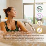 Hot Tub Aromatherapy Bath Salt 8-Pack Botanicals Bundle (4oz) - Apple Sandalwood, French Vanilla, Flora Wood, Ocean Breeze Pina Colada, Honey Mango,Tropical Rain, Eucalyptus, with Hot Cold Towel