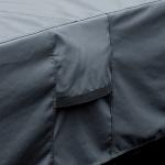 UCEDER Waterproof Hot Tub Cover -Outdoor Spa Cover Cap(Actual Size 97''x97''x20'' Fit 95''x 95'') 600D Heavy Duty Polyester Hot Tub Cover Protector(Dark Gray)