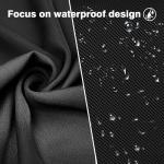 Square Heavy Duty Oxford Fabric Spa Cover - 85 x 85 inch UV Weatherproof Protection for Outdoor Hot Tub - Black