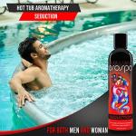 Erospa Hot Tub Aromatherapy Liquid with All-Natural Extracts – 237 ml/8 fl oz – 100% Body-Safe Spa and Hot Tub Fragrances – Vegan, Gluten Free, Parabens Free, Cruelty Free (Seduction)