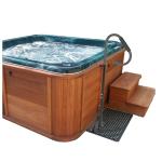 ECOTRIC 57" H Hot Tub Handrail Spa Side Handrail W/Foam Cover for Indoor/Outdoor Bath 600LBS