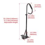 ECOTRIC 57" H Hot Tub Handrail Spa Side Handrail W/Foam Cover for Indoor/Outdoor Bath 600LBS