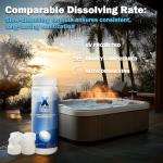 XtremeClear 1" Chlorine Tabs Swimming Pool Hot Tub & Spa Eliminate Bacteria & Algae Sanitizer Makes Water Clean & Crystal Clear Slow Dissolving 1.5lbs