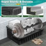 Marudina Hot Tub Steps with Removable Fabric Cover - Heavy Duty HDPE Spa Stairs with Storage, Non-Slip, Waterproof & Easy to Clean–All-Weather Steps for SPA, RV, Pool or Porch