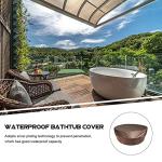 Round Hot Tub Cover Pool Cover Water- Solar Spa Hot Tub Thermal Solar Blanket, Outdoor Living s- Coffee