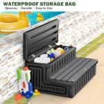 Marudina Hot Tub Steps with Removable Fabric Cover - Heavy Duty HDPE Spa Stairs with Storage, Non-Slip, Waterproof & Easy to Clean–All-Weather Steps for SPA, RV, Pool or Porch