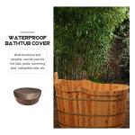 Round Hot Tub Cover Pool Cover Water- Solar Spa Hot Tub Thermal Solar Blanket, Outdoor Living s- Coffee