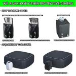 XCZ Portable Hot tub Cover That Completely Covers Inflatable hot tub- Waterproof, Sun Resistant, dust Resistant, 85 "Inflatable Hot tub Spa, Round (Black, Cover only)