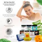 Spazazz Hot Tub Aromatherapy Gift Bundle- Seven- 4 Oz Spazazz Hot Tub Aromatherapy Bath Salt Crystals Sampler Jars Plus Hot/Cold Towel and Rubber Duck - Seven Distinct Scents of Bath and Spa Salts
