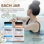 Spazazz Hot Tub Aromatherapy Spa and Bath Salts Crystals 2 Pack Bundle- One 19 Oz Jar Each Spazazz Muscle Therapy and Joint Therapy Plus a 5 Point Massager- Safe for All Spa and Hot Tub