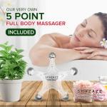 Spazazz Hot Tub Aromatherapy Spa and Bath Salts Crystals 2 Pack Bundle- One 19 Oz Jar Each Spazazz Muscle Therapy and Joint Therapy Plus a 5 Point Massager- Safe for All Spa and Hot Tub