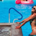 Pool Handrail 26x30 inch 304 Stainless Steel Spa handrail w/Quick Mount Base Plate for Deck Mounted|OD:2"; Wall Thickness:0.065" |