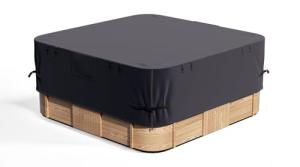 Wnanan Hot Tub Waterproof Cover, 80"X80" Heavy Duty Protector, Dust Cover for Square Spa