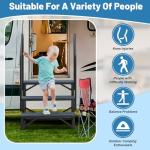 Rv Steps with Handrail 3 Step,Hot Tub Steps with Anti-Slip Mats,Heavy Duty Metal Mobile Home Stairs,Camper Steps for Travel Trailer,Portable Step Ladder for Spa,Pool and Porch