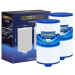 Cryspool® 2402 Filter Compatible with Watkins 303279(not 303263), FC-2402, Free Flow and Lifesmart Hot Tub Filter, 1 1/2" Finer Thread Spa Filter Cartridge, 2 Pack