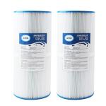 AmiBron PWK35B Replaces Hot Springs Limelight Series Spa Filters, Compatible with Watkins 1642301-1, 78161, 78286, Filbur FC-3921, Pleated Fabric Filter Media 2 Pack