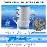 AmiBron PWK35B Replaces Hot Springs Limelight Series Spa Filters, Compatible with Watkins 1642301-1, 78161, 78286, Filbur FC-3921, Pleated Fabric Filter Media 2 Pack