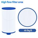 Cryspool® 2402 Filter Compatible with Watkins 303279(not 303263), FC-2402, Free Flow and Lifesmart Hot Tub Filter, 1 1/2" Finer Thread Spa Filter Cartridge, 2 Pack