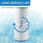 AmiBron PWK35B Replaces Hot Springs Limelight Series Spa Filters, Compatible with Watkins 1642301-1, 78161, 78286, Filbur FC-3921, Pleated Fabric Filter Media 2 Pack