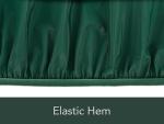 Covermates Rectangular Spa Cover - Light Weight Material, Weather Resistant, Elastic Hem, Outdoor Living Covers, 92W x 82D x 14H, Green