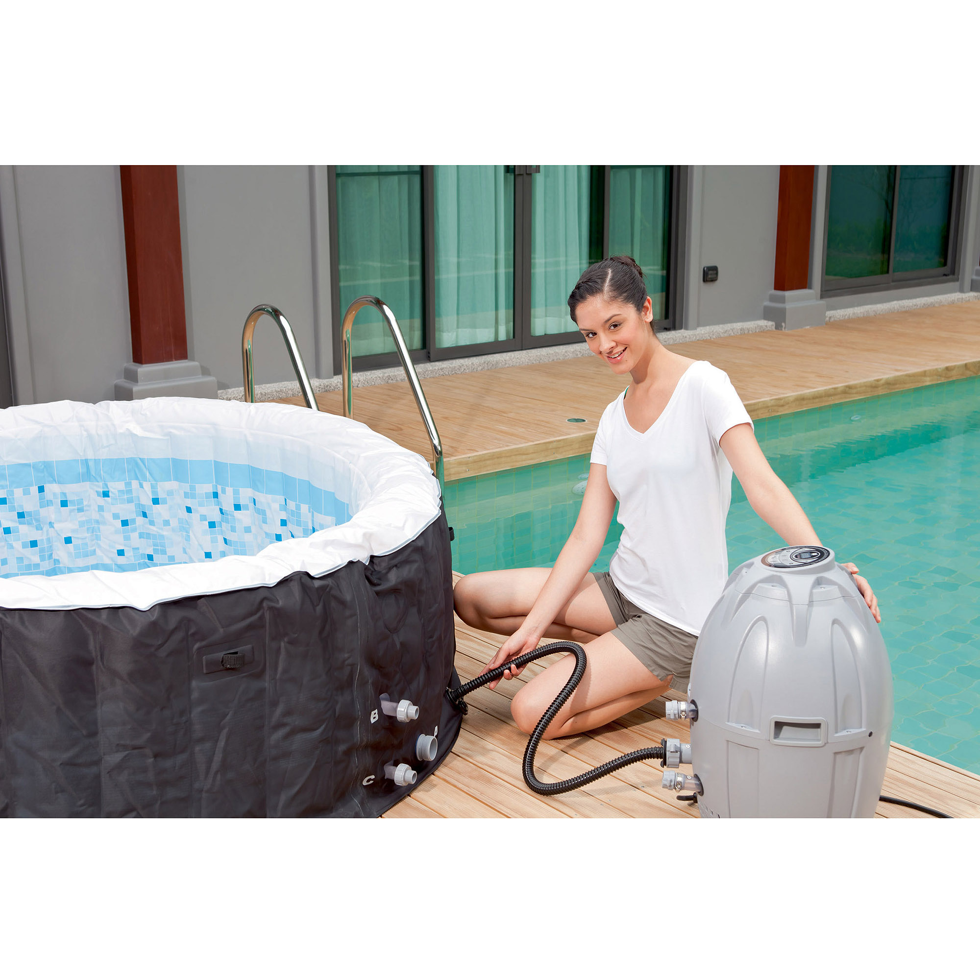 Portable Inflatable 4-Person Hot Tub Spa