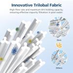 Hot Tub Filter Compatible with All RELXTIME Hot Tub, Pool Filters, Spa Filter Replacement, Filter Cartridges for Inflatable Hot Tubs Filtration, 4 Filter + 4 Filter Covers