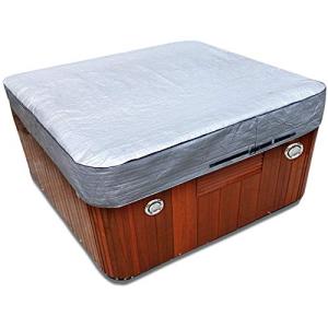 UCEDER Waterproof Hot Tub Cover 170G Polyethylene Spa Cover and UV Protection Hot Tub Sun Shield (96"x96"x12")
