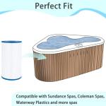 Future Way PRB35-IN Hot Tub Filter Replacement for Thermospa FL1008, Replace Filbur FC-2385, Pleatco Pure PRB35-IN, Unicel C-4335, 35 Sq. Ft, 5 X 9 Drop in Spa Filter, 2 Pack