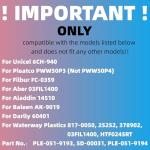 6CH-940 Spa Filter Cartridge Replacement for Unicel, Pleatco PWW50P3, Filbur FC-0359, Aber 03FIL1400, Waterway 817-0050 Front Access Skimmer, Viking Pool Hot Tub Filter Screw SAE Thread Filter 2 Pack