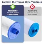 6CH-940 Spa Filter Cartridge Replacement for Unicel, Pleatco PWW50P3, Filbur FC-0359, Aber 03FIL1400, Waterway 817-0050 Front Access Skimmer, Viking Pool Hot Tub Filter Screw SAE Thread Filter 2 Pack