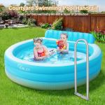 Aluminum Dock Boarding Handrail, 36" x 13" Swimming Pool Railing & Hot Tub Handrail, Boat & Dock Boat Safety Grab Bar, Handrails for Outdoor Steps with Base Plate for Indoor/Outdoor Pools/Spas Docks