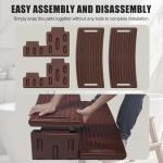 Hot Tub Steps, Non-Slip & Durable Hot Tub Stairs, Portable Universal Ladder Can Be Used Indoors and Outdoors (Coffee)