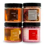 Spazazz Hot Tub Aromatherapy Memories Collection Bath Salts Set Four-4 Oz Pack - Love, Holiday, Celebrate, Gather - Spazazz Hot Tub Crystals and Bath Salts are Oil-Free & Safe for All Spas