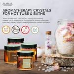 Spazazz Hot Tub Aromatherapy Memories Collection Bath Salts Set Four-4 Oz Pack - Love, Holiday, Celebrate, Gather - Spazazz Hot Tub Crystals and Bath Salts are Oil-Free & Safe for All Spas
