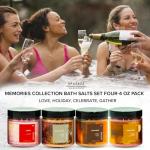 Spazazz Hot Tub Aromatherapy Memories Collection Bath Salts Set Four-4 Oz Pack - Love, Holiday, Celebrate, Gather - Spazazz Hot Tub Crystals and Bath Salts are Oil-Free & Safe for All Spas