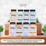 Spazazz RX Therapy Aromatherapy Salt Crystals 19oz 8-Pack Bundle – Muscle, Joint, Detox, Stress, Respiratory, Sport, Sleep, Energy – Hot Tub & Bath Soak – Spazazz Hot Tub Crystals for Relaxation